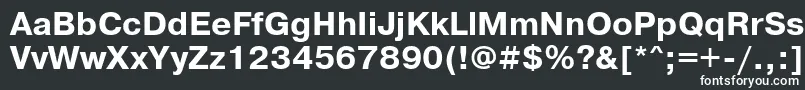 フォントPragmaticacttBold – 黒い背景に白い文字