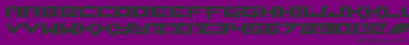 Laceration-Schriftart – Schwarze Schriften auf violettem Hintergrund