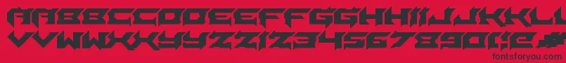 Laceration Font – Black Fonts on Red Background