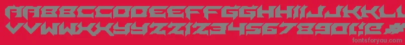 Laceration Font – Gray Fonts on Red Background