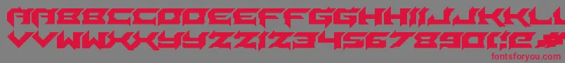 Laceration Font – Red Fonts on Gray Background