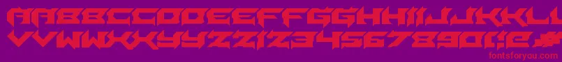 Laceration Font – Red Fonts on Purple Background