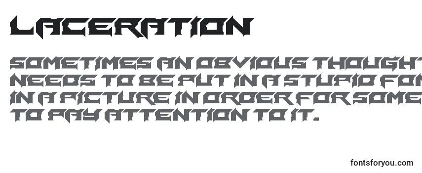 Laceration Font