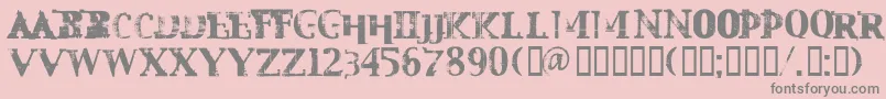 Mest Font – Gray Fonts on Pink Background