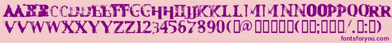 Mest Font – Purple Fonts on Pink Background