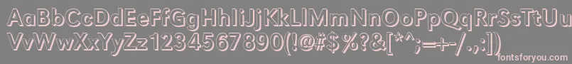 GroteskshRegular Font – Pink Fonts on Gray Background