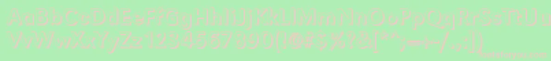 GroteskshRegular Font – Pink Fonts on Green Background