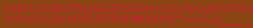 Шрифт GroteskshRegular – красные шрифты на коричневом фоне