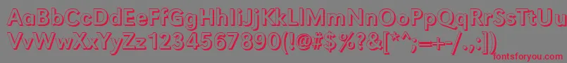 GroteskshRegular Font – Red Fonts on Gray Background