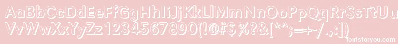 GroteskshRegular Font – White Fonts on Pink Background