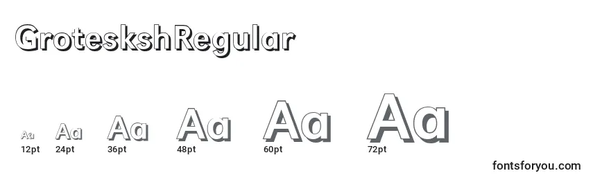GroteskshRegular Font Sizes