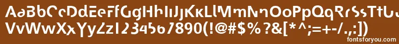 Шрифт Josephin – белые шрифты на коричневом фоне