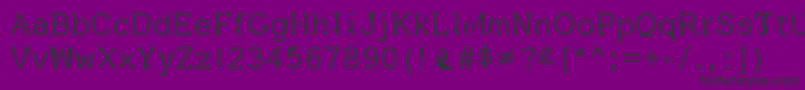 Dissatisfaction Font – Black Fonts on Purple Background