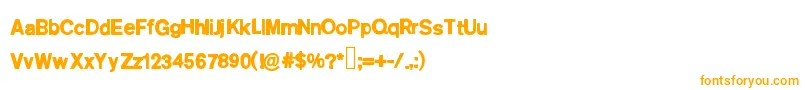 Шрифт Jumpparty – оранжевые шрифты
