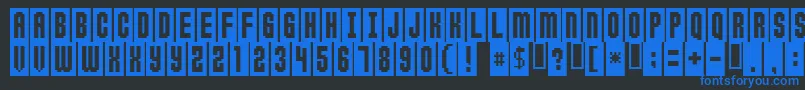 Anticlim Font – Blue Fonts on Black Background