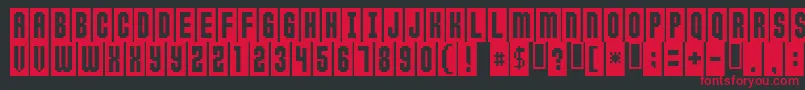 Anticlim Font – Red Fonts on Black Background
