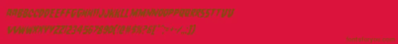 Countsuckulacondital Font – Brown Fonts on Red Background