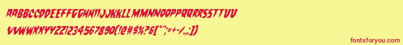 Countsuckulacondital Font – Red Fonts on Yellow Background