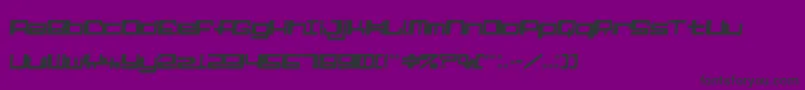 AlphaNinerI-fontti – mustat fontit violetilla taustalla