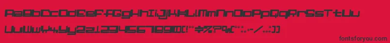 AlphaNinerI Font – Black Fonts on Red Background