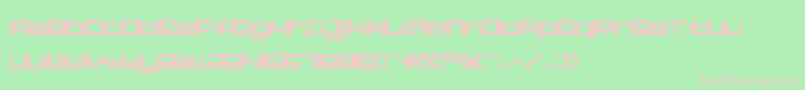 AlphaNinerI Font – Pink Fonts on Green Background