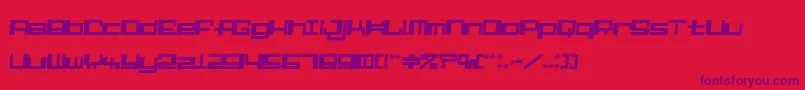 fuente AlphaNinerI – Fuentes Moradas Sobre Fondo Rojo