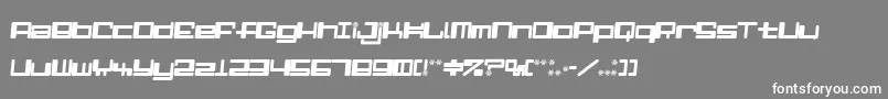 AlphaNinerI Font – White Fonts on Gray Background