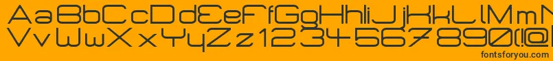 Micromieps Font – Black Fonts on Orange Background
