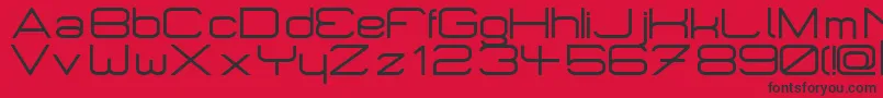 Micromieps Font – Black Fonts on Red Background