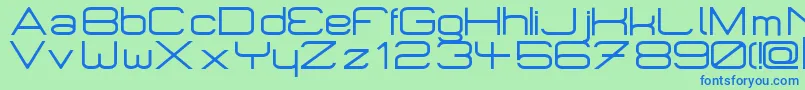 Micromieps Font – Blue Fonts on Green Background