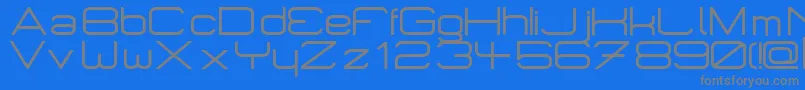 Fonte Micromieps – fontes cinzas em um fundo azul