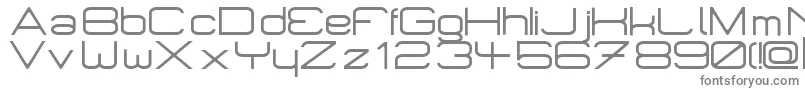 Micromieps-fontti – harmaat kirjasimet valkoisella taustalla