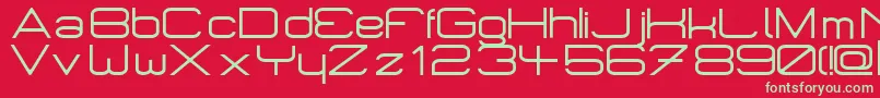 Micromieps Font – Green Fonts on Red Background