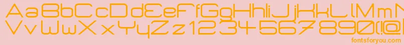 Weitere Informationen zur Micromieps-Schriftart Micromieps-Schriftart – Orangefarbene Schriften auf rosa Hintergrund