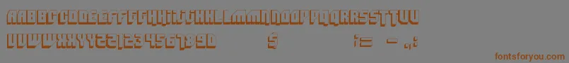 Шрифт Bad Mofo – коричневые шрифты на сером фоне