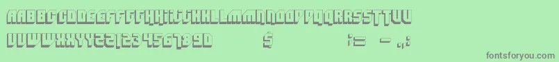 Bad Mofo Font – Gray Fonts on Green Background