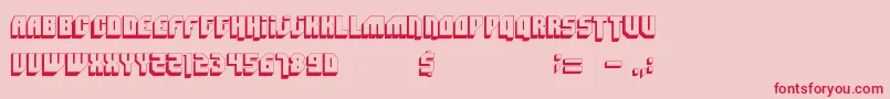 Bad Mofo-Schriftart – Rote Schriften auf rosa Hintergrund