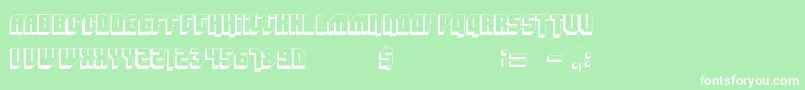 Bad Mofo Font – White Fonts on Green Background