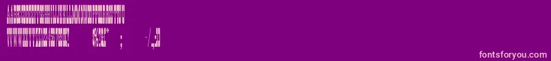 Bigtope Font – Pink Fonts on Purple Background