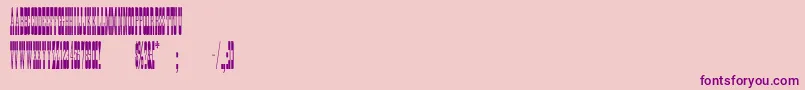 Bigtope Font – Purple Fonts on Pink Background