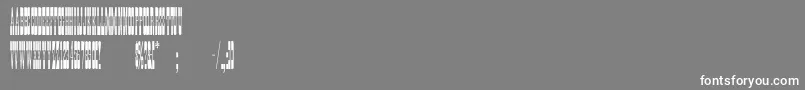 Bigtope Font – White Fonts on Gray Background