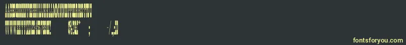 Bigtope Font – Yellow Fonts on Black Background