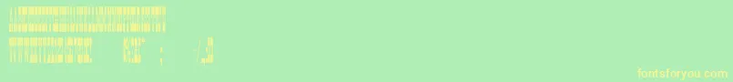 Bigtope Font – Yellow Fonts on Green Background