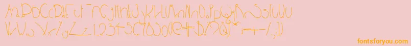 Bpbighead Font – Orange Fonts on Pink Background