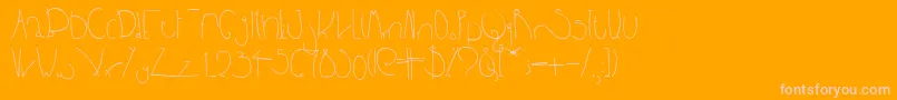 Bpbighead Font – Pink Fonts on Orange Background