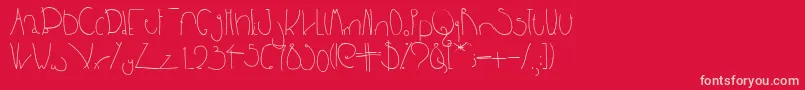 Bpbighead Font – Pink Fonts on Red Background