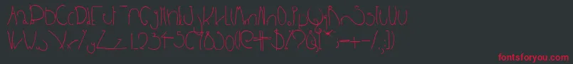 Bpbighead Font – Red Fonts on Black Background