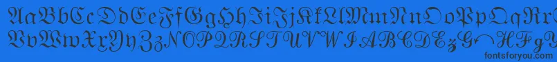 MathematicalPi2 Font – Black Fonts on Blue Background