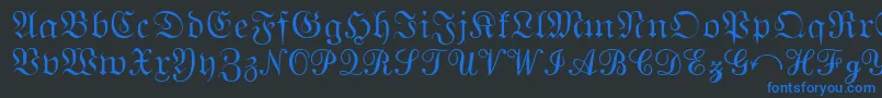 MathematicalPi2 Font – Blue Fonts on Black Background
