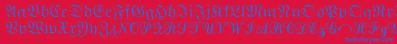 MathematicalPi2 Font – Blue Fonts on Red Background